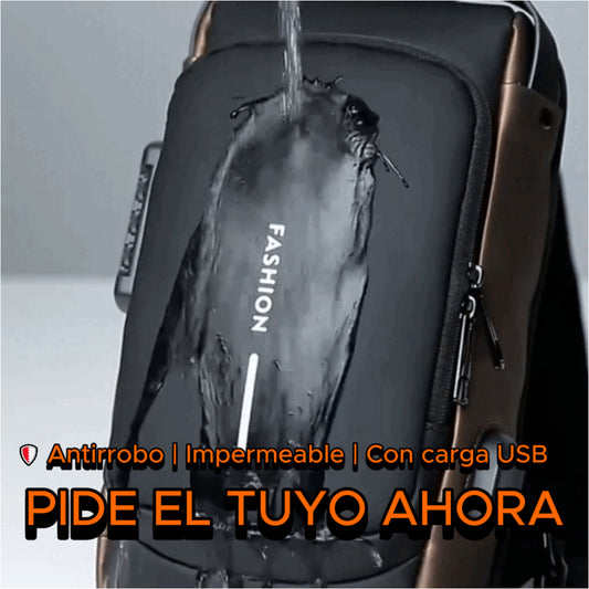 🛡️ MORRAL CON SISTEMA DE SEGURIDAD TIPO PECHERA VERSIÓN 2.0  + ENVIO GRATIS